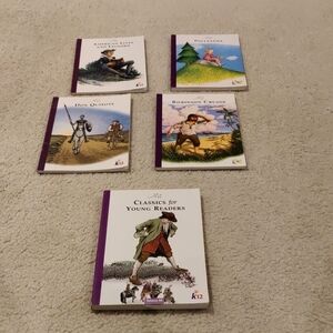 Lot Of 5 Classics for Young Readers Paperback Illustrated Books Vintage Retro Y2
